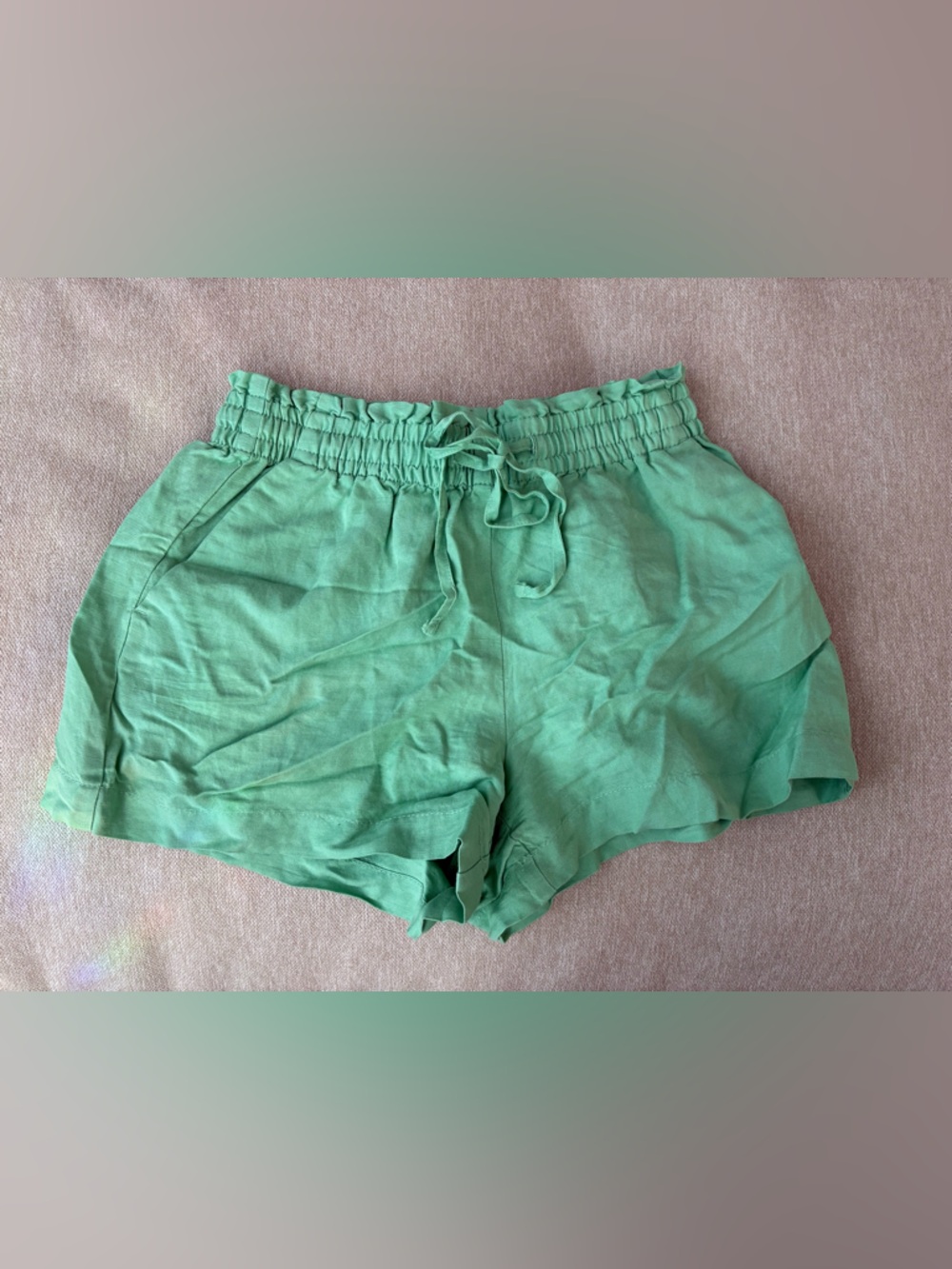 LOFT Mint Green Elastic Waist Athletic Shorts